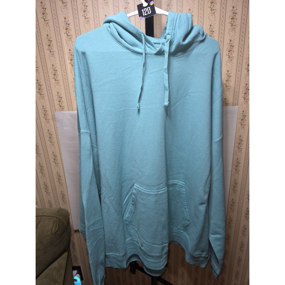 ComfortWash Hoodie Mens 3XL Blue Pullover Sweatshirt NWOT Heavyweight Cotton